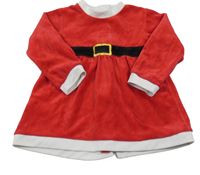Červené sametové šaty - Santa H&M