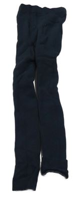 Tmavomodré thermo punčochové legíny TCM