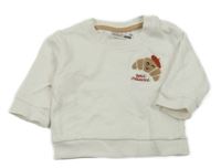 Biela mikina s obrázkom Ergee