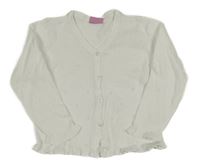 Biely perforovaný prepínaci ľahký sveter Cherokee