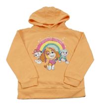 Pomerančová mikina s Tlapkovou patrolu a kapucí Nickelodeon