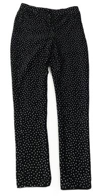 Čierne zamatové bodkovaná é tregíny