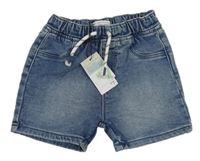 Nové - modré melírované rifľové kraťasy Primark