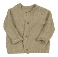 Béžový prepínaci sveter s nápisem na zádech F&F