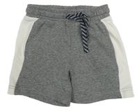 Sivo-biele teplákové kraťasy kiabi