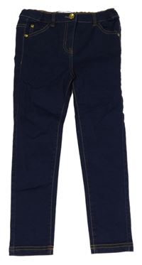 Tmavomodré skinny rifle 