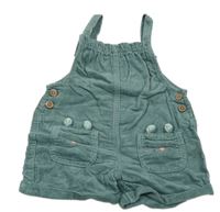 Tmavozelené laclové manšestrové kraťasy s čumáky Next