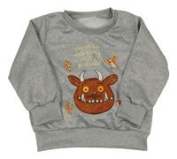 Sivá melírovaná mikina s Gruffalem