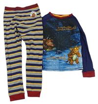 Tmavomodro-šedo-hořčicové pyžamo - The Gruffalo M&S