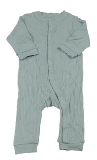 Zelenomodrý rebrovaný overal H&M