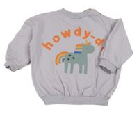 Lila mikina s jednorožcom a nápisom George