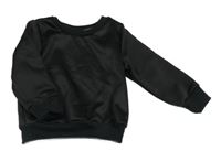 Čierna zateplená mikina Shein