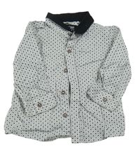 Bielo-čierna vzorovaná košeľa Next