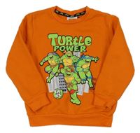 Oranžová mikina - Želvy Ninja Nickelodeon