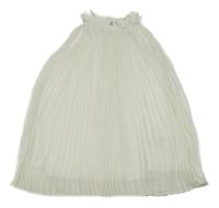 Bílé šifonové plisované s 3D mašlou C&A