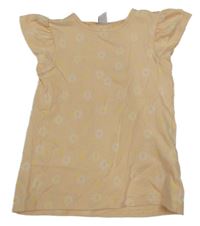 Marhuľové kvetované tričko Topolino