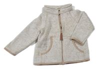 Béžová melírovaná pletená prepínaci mikina H&M