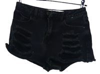 Dámské tmavošedé riflové kraťasy s prošoupáním Denim 