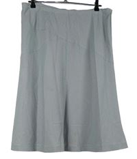 Dámská tmavomodro-bílá proužkovaná midi sukně 