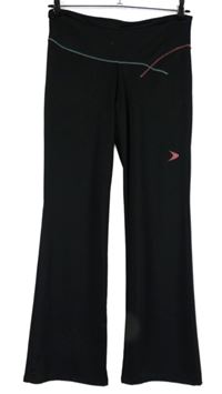 Dámské černé zvonové sportovní tepláky Zalando 