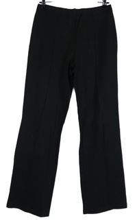 Dámské černé teplákové kalhoty s puky 