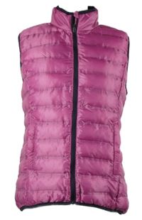 Dámská růžová šusťáková zateplená vesta Shamp