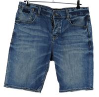 Pánske modré rifľové kraťasy Superdry vel. 33