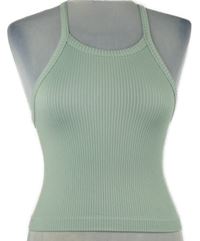 Dámsky svetlomodrý rebrovaný crop top Primark