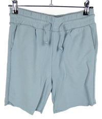 Pánské světlemodré teplákové kraťasy H&M