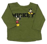 Khaki tričko s Mickeym Next