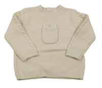 Béžový svetr s kapsou M&S