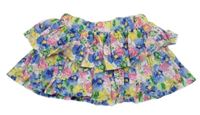Farebná kvetinová sukňa