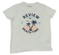 Biele tričko s palmami Review