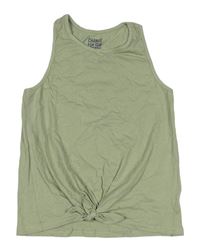 Světlekhaki top s uzlom