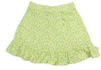 Svetlozelená kvetovaná sukňa zn. Matalan