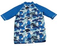 Modro-biele vzorované UV tričko zn. Next