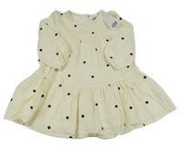 Nové - Vanilkové puntíkaté šaty F&F