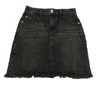 Tmavosivá rifľová sukňa River Island