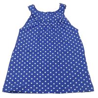 Modrý top s bodkami zn. Mothercare