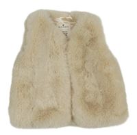 Béžová kožušinová podšitá vesta Matalan