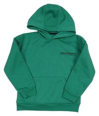 Zelená mikina s nápisom a kapucňou Primark