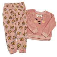 Světerůžové plyšové pyžama s medvídkem Pudsey George