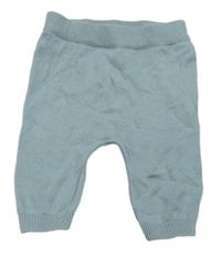 Svetlomodré pletené tepláky TU