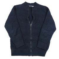 Tmavomodrý pruhovaný prepínaci sveter Name it