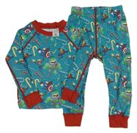 Modro-červené pyžama so superhrdinami  Marvel