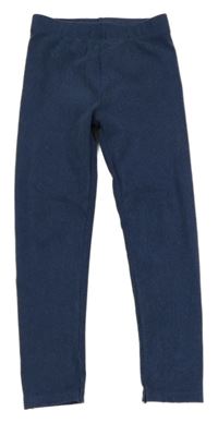 Tmavomodré žebrované legíny Nutmeg