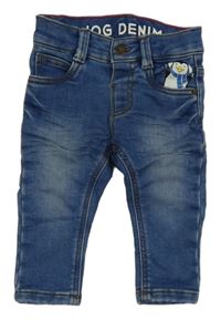 Modré teplákové rifle s tučňákem C&A