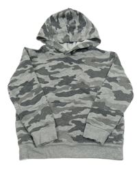 Sivá army mikina s kapucňou George