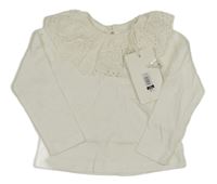 Nové - Bílé triko s volánky Leigh Tucker