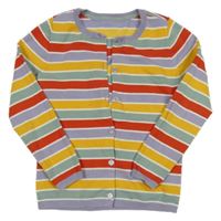 Farebný pruhovaný prepínaci sveter Tchibo